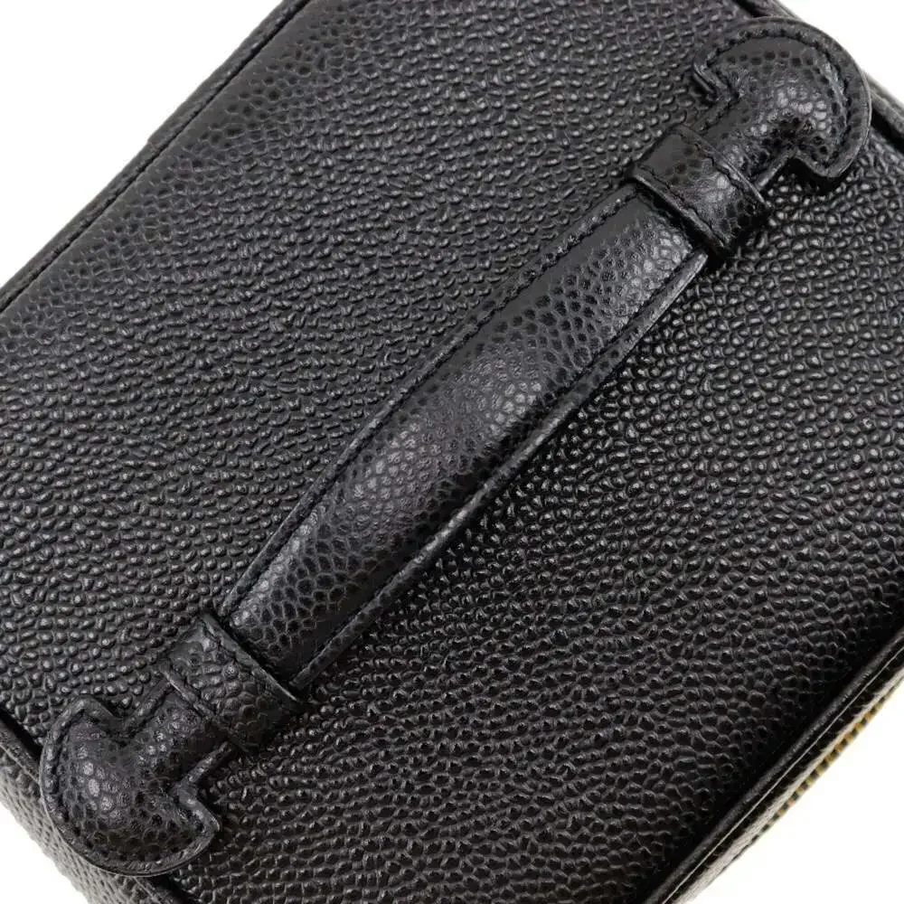 CHANEL Black Caviar Leather Bag